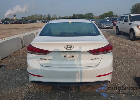 2017 Hyundai Elantra Limited z USA, uszkodzony, nr VIN 5NPD84LFXHH023754